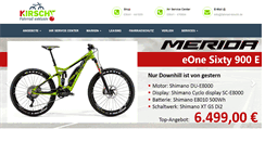 Desktop Screenshot of fahrrad-kirscht.de