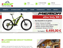 Tablet Screenshot of fahrrad-kirscht.de